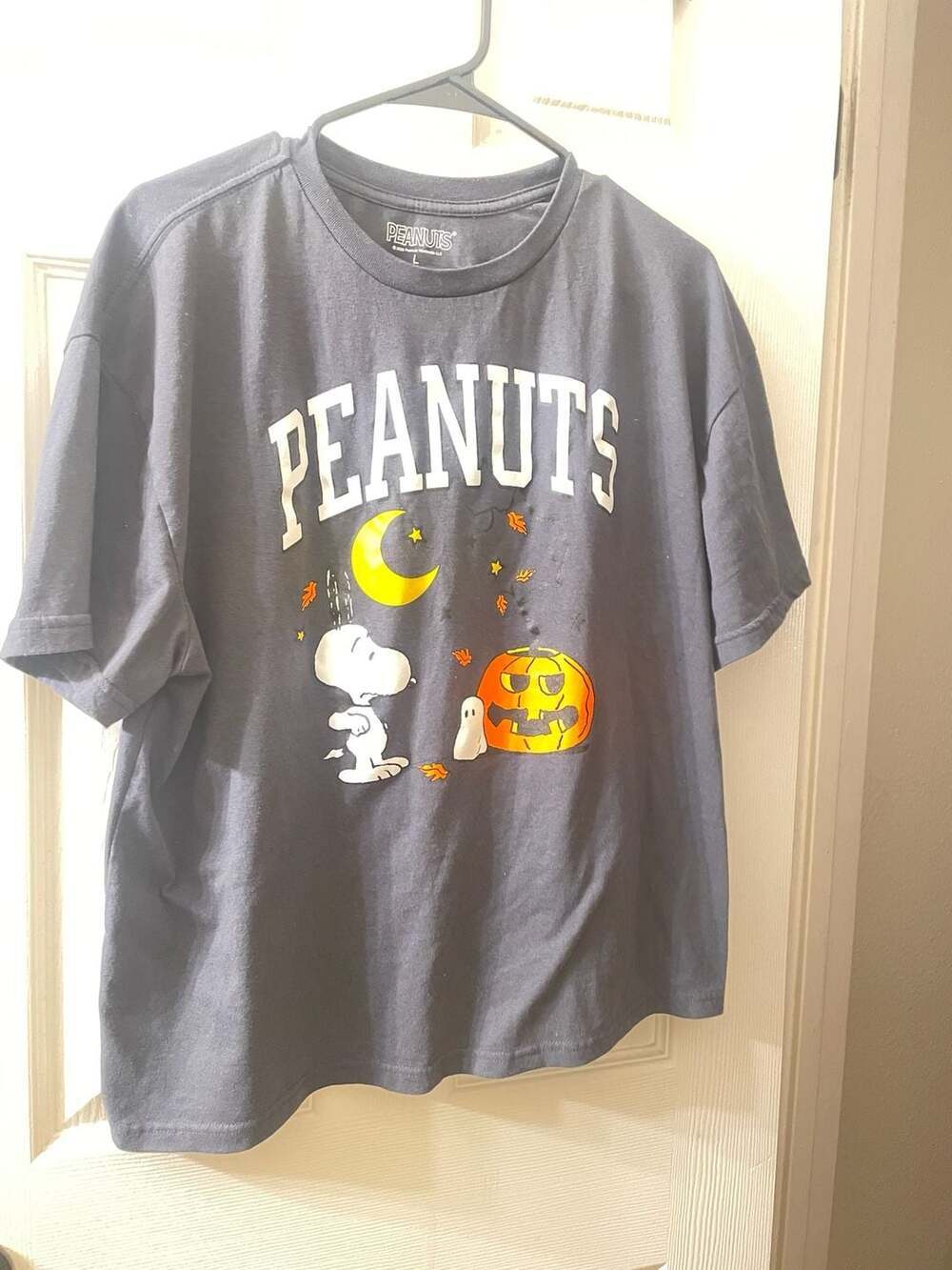 Peanuts Snoopy Halloween Pumpkin Moon Graphic T-Shirt